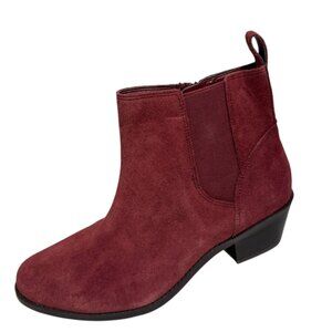 Vionic Womens Roseland Ankle Boots Shiraz Red size 9.5 WIDE women NEW